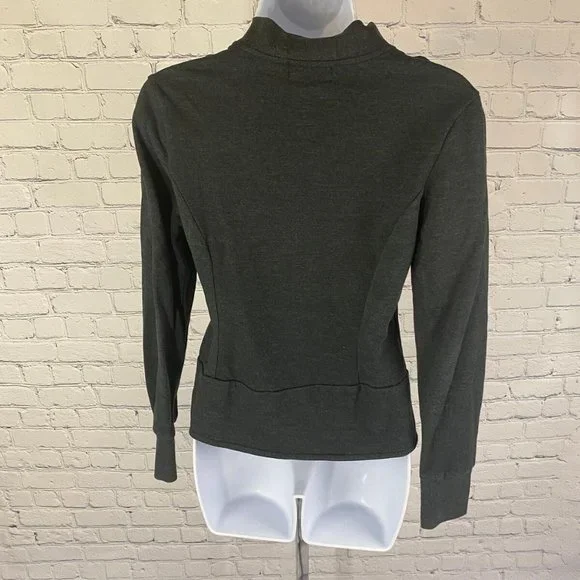 POL Gray Double Breasted Button Full Zip Jacket - Picture 6 of 8